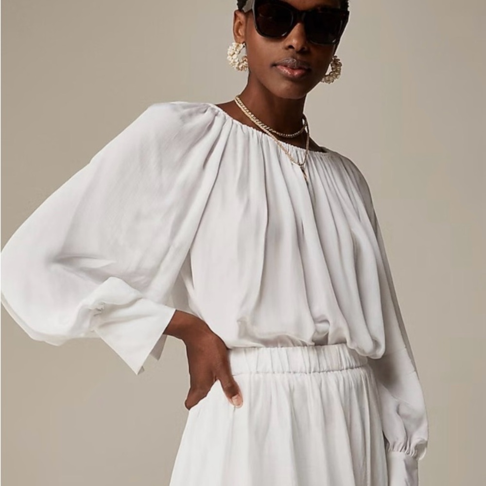 NWT JCREW collection white blouse